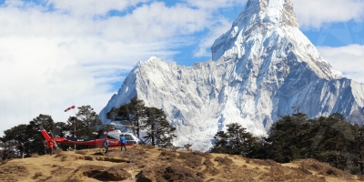 Helicopter to EBC